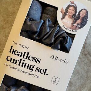Kitsch Satin Heatless Curling Set - Black